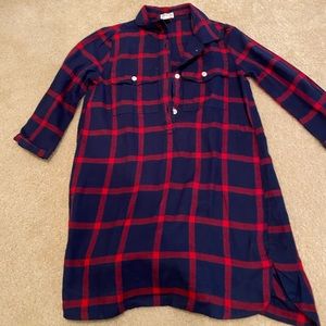 Jcrew kids flannel dress